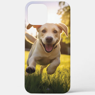 Happy Labrador Puppy Running iPhone 12 Pro Max Case