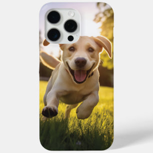 Happy Labrador Puppy Running  iPhone 15 Pro Max Case