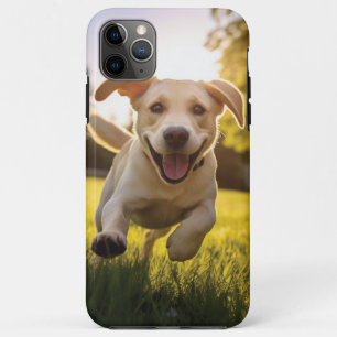 Happy Labrador Puppy Running  iPhone 11 Pro Max Case