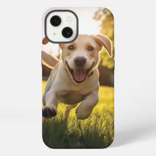 Happy Labrador Puppy Running iPhone 13 Case