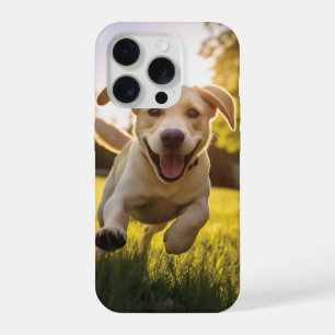 Happy Labrador Puppy Running  iPhone 15 Pro Case