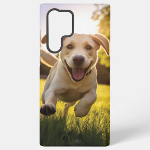 Happy Labrador Puppy Running Samsung Galaxy Case