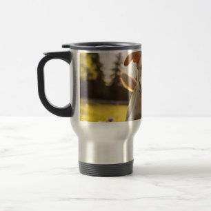 Happy Labrador Puppy Running Travel Mug