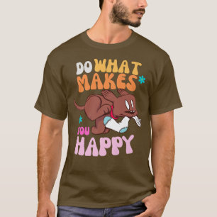Happy Labrador Retro Hippie 60s VIBES Men's Women' T-Shirt