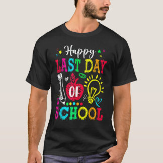 Happy Last Day Of 2nd Grade  Graduation Teacher St T-Shirt