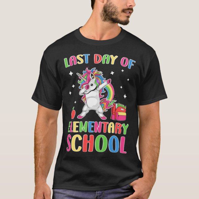 Happy Last Day Of Elementary School Graduation Uni T-Shirt (Front)