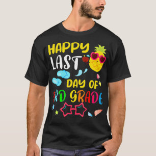 Happy Last Day Of School 3rd Grade Summer Pineappl T-Shirt