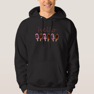 Happy Last Day Of School Hello Summer   Ice Cream  Hoodie