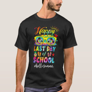 Happy Last Day Of School Hello Summer Teacher Stud T-Shirt