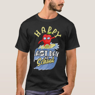Happy Last Day Of School Kids Teacher Student Grad T-Shirt