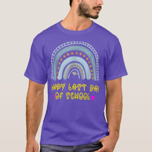 Happy Last Day of School Rainbow Teacher Student G T-Shirt