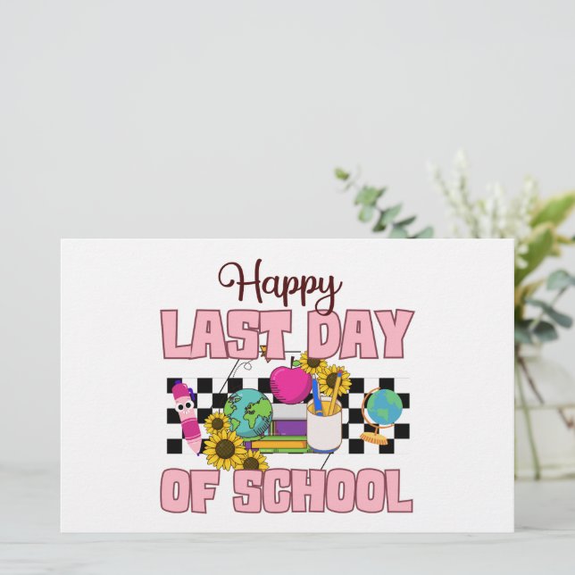 Happy Last Day of School Stationery (Standing Front)