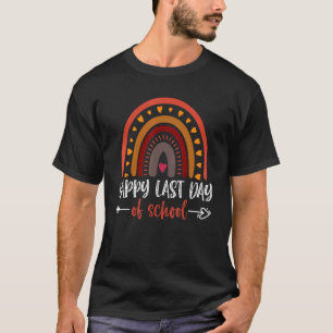 Happy Last Day Of School Student Rainbow T-Shirt
