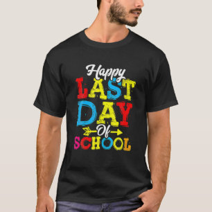 Happy Last Day Of School Students And Teachers Gif T-Shirt