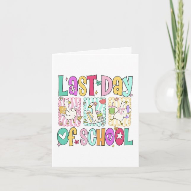 Happy Last Day Of School Summer Student Card (Front)