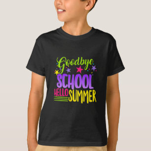 Happy Last Day Of School Teacher Hello Summer Stud T-Shirt