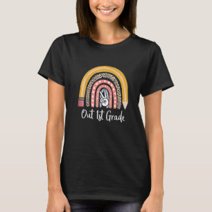 Happy Last Day Of School Teacher Kidspeace Out 1st T-Shirt