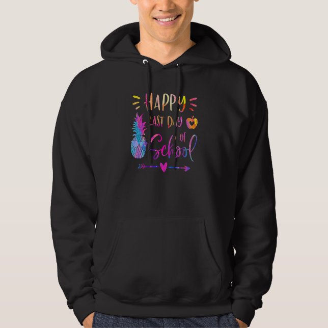 Happy Last Day Of School Teacher Student  Summer Hoodie (Front)