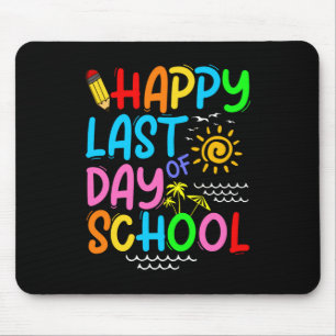 Happy Last Day Of School Teacher Summer Sunglasses Mouse Pad