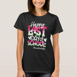 Happy Last Day Of School Watermelon Lunch Lady Lif T-Shirt