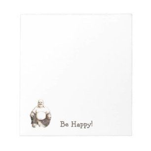 Happy laughing good luck Buddha Notepad
