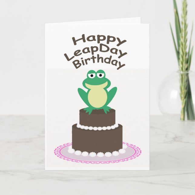 Happy Leap Day Birthday Card (Front)