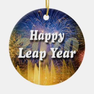 Happy Leap Year 2020 Ceramic Ornament