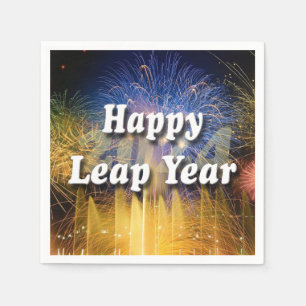 Happy Leap Year 2024 Napkin
