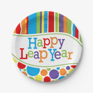 Happy Leap Year 7'' Dessert Plate