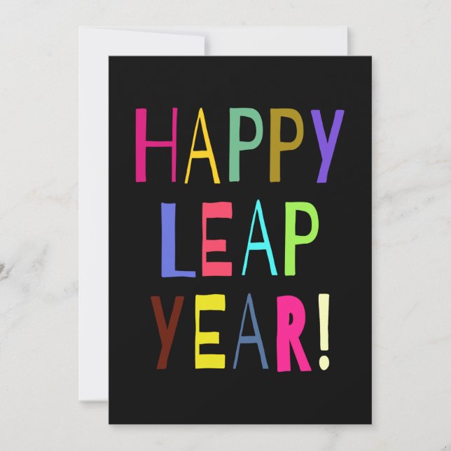 Happy Leap Year! | You Customize the Text (Front)