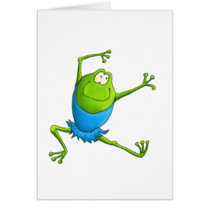 Happy Leaping Ballet Frog