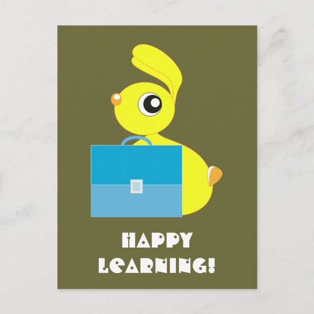 Happy Learning Postcard (Front)