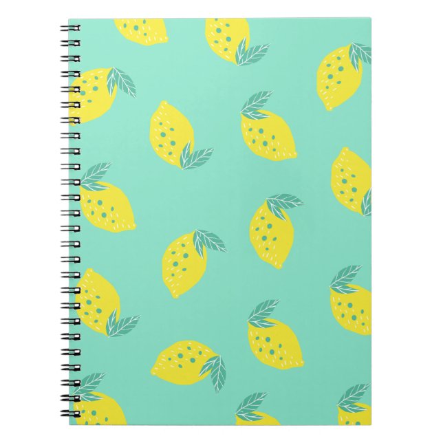 Happy Lemons Pattern | Notebook Journal (Front)