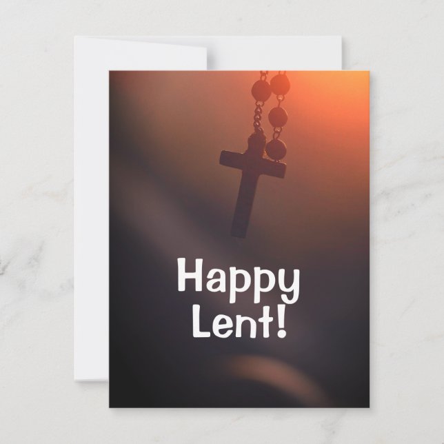 Happy Lent Greeting Card  (Front)