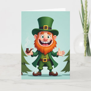 Happy Leprechaun Fun Time Card