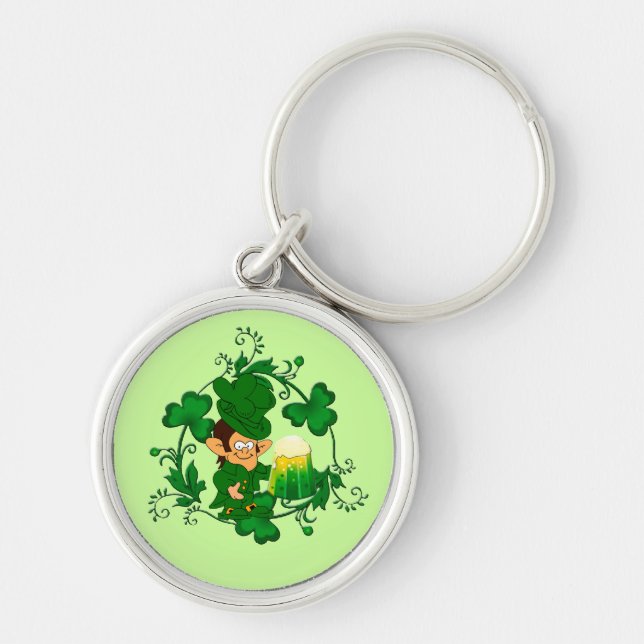 Happy Leprechaun Key Chain (Front)