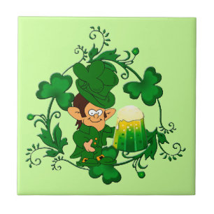 Happy Leprechaun Tile