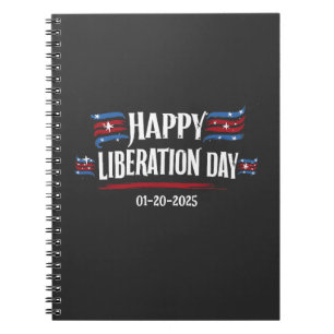 Happy Liberation Day 2025 Trump America Notebook