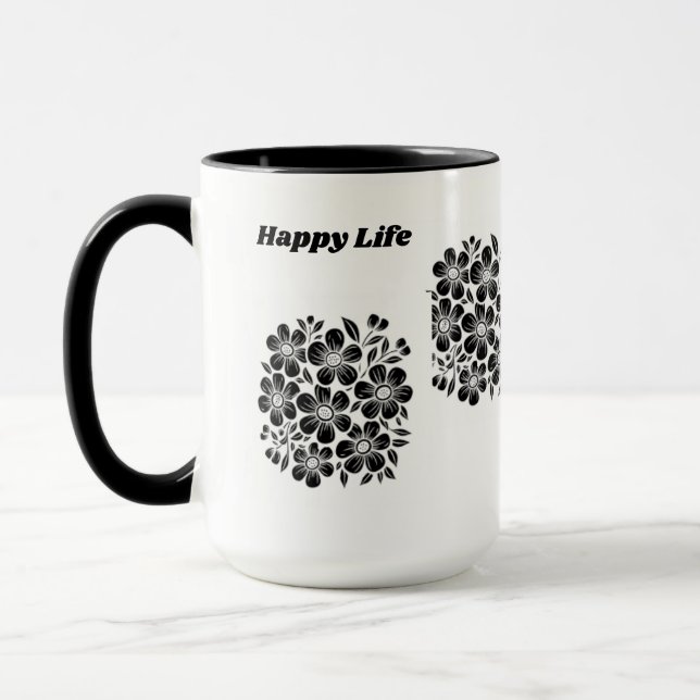 Happy Life  Mug (Left)