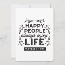 Happy Life with Faith – Proverbs 15:15 Art