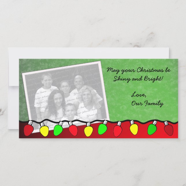 Happy Lights/ Photo Greeting Card (Front)