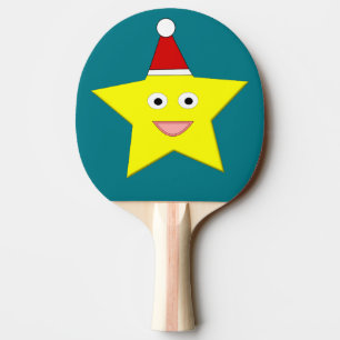 Happy Liittle Christmas Star Ping Pong Paddle