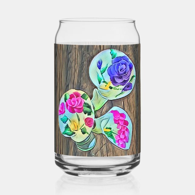 Happy Lilys Can Glass (Front)