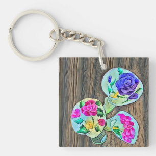 Happy Lilys Keychain