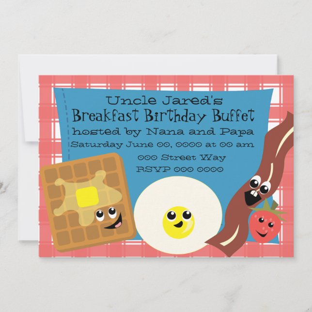 Happy Little Breakfast Invitation (Front)