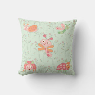 Happy Little Bugs Nursery Kids Coussin