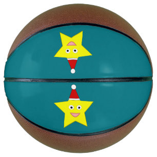 Happy Little Christmas Star Basketballs