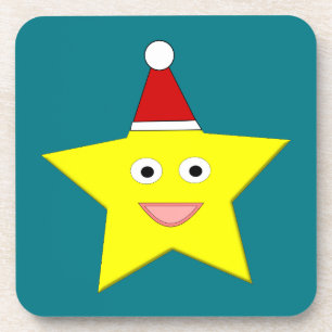 Happy Little Christmas Star Coaster