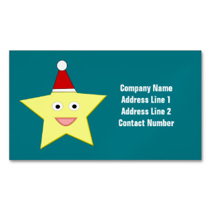 Happy Little Christmas Star Custom Business Cards