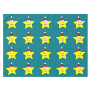 Happy Little Christmas Star Tablecloth